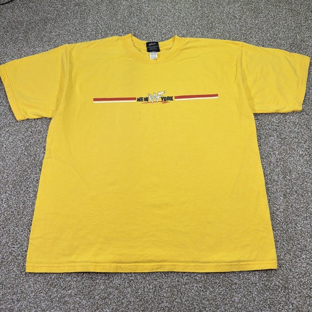 Vintage WWF New York Promo Tee 2001 Size XL USA Made Rare